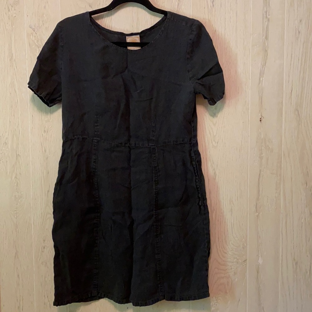 LINEN Dress W/POCKETS